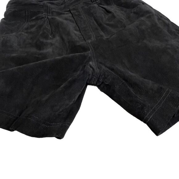 Vintage Don’t Stop black suede short overalls size L - Picture 9 of 16